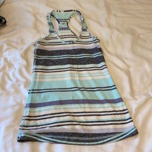 Lululemon Cool Racerback Tank Size 4 striped